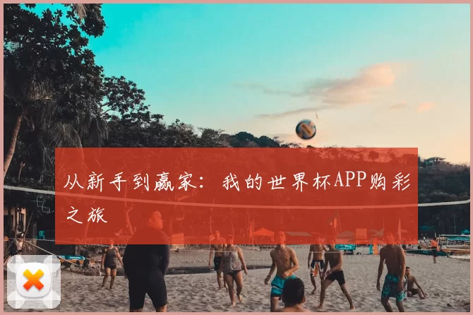 从新手到赢家：我的世界杯APP购彩之旅